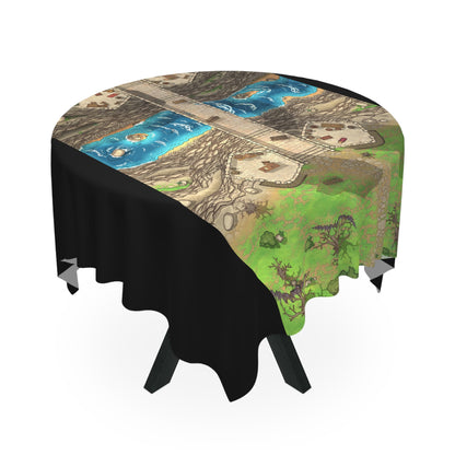 "Canyon Bridge Siege" D&D Tactical Tablecloth