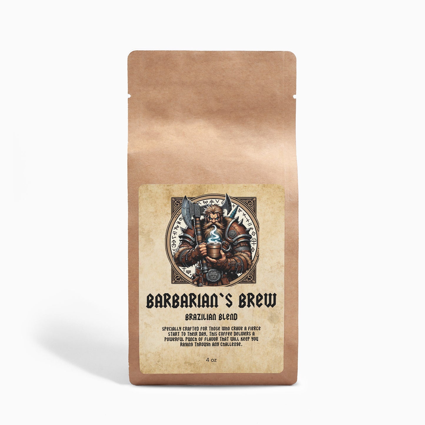 Barbarian's Brew: Unleash Your Inner Rage with Our Bold Coffee Blend (4 oz. whole bean)