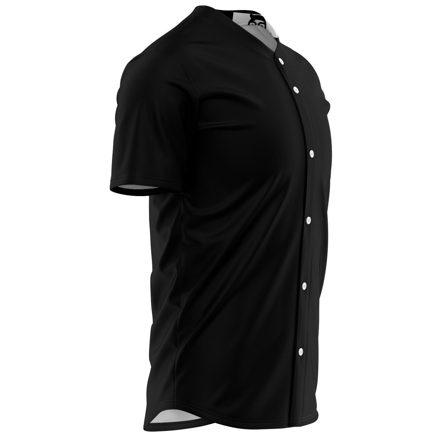 Plain black baseball sales jersey