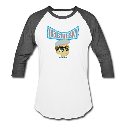 Th3 C1oudz Baseball T-Shirt - white/charcoal