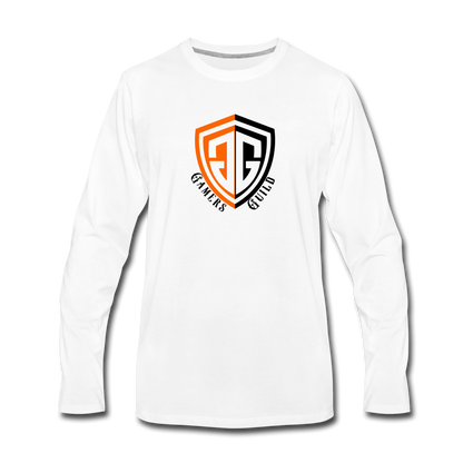 Robbjam and the Gamer's Guild Long Sleeve T-Shirt - white