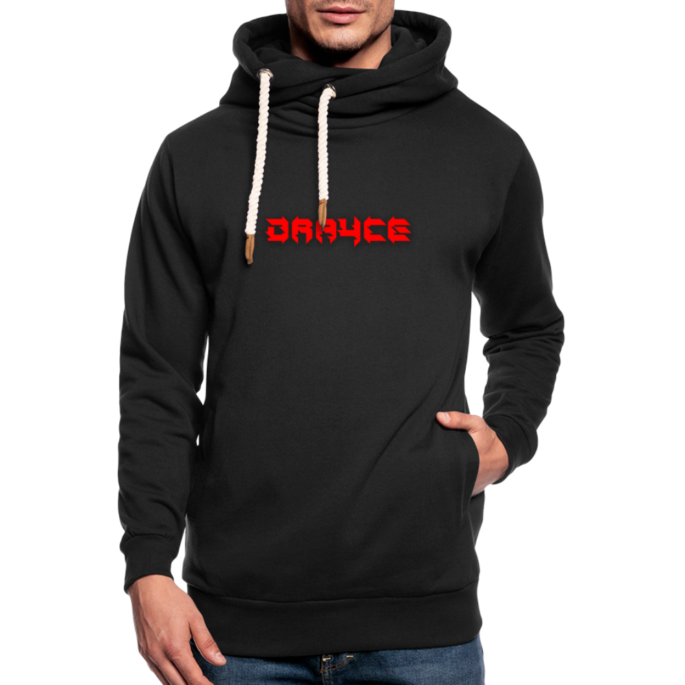 Drayce Shawl Collar Hoodie - black